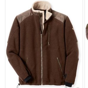 Kuhl Alpenworx brown fleece jacket men’s large